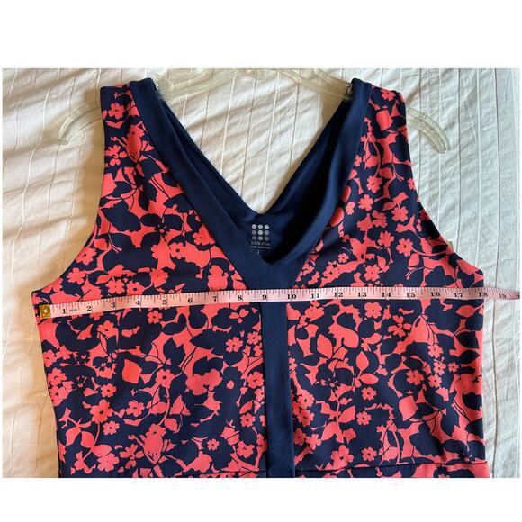 Title Nine Hillary Dress in Coral and Blue, activewear, travel, outdoors - Picture 6 of 6